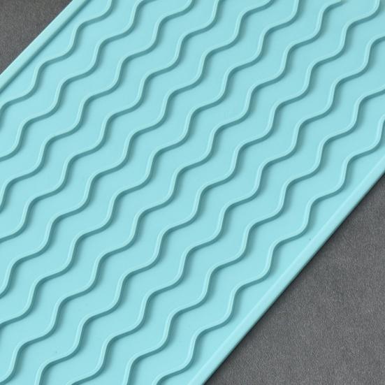 Drain Mat Silicone Multiple Usage Heat-resistant Anti-skid Easy Cleaning Leakproof Kitchen Counter Sink Bar Bottle Cup Dish Drying Mat