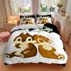 3pcs Cute Chip 'n' Dale Quilt Set Soft and Comfortable Bedroom, Guest Room and Dorm Decor Bedding Set 1 Quilt Cover + 2 Pillowcases.S029