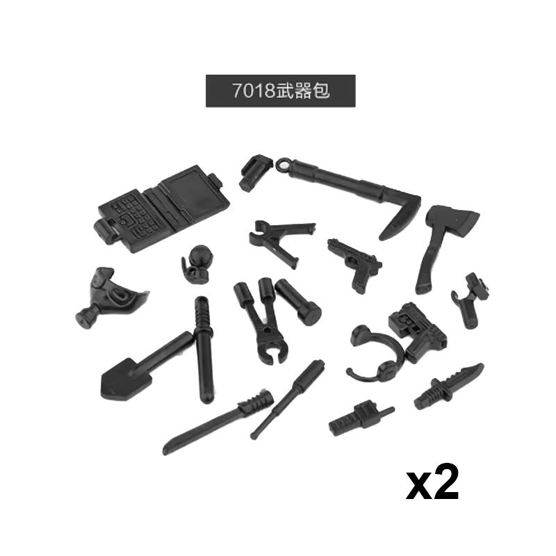WW2 Military Weapons Building Blocks Army Soldiers Figures 98K MG34 MG42 PPSH Gun Belt Accessories Bricks Toys For Children