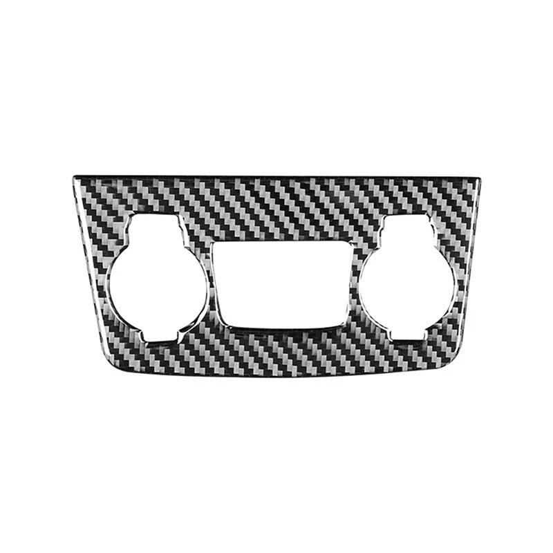 Car Console Cigarette Lighter Cover Trim Sticker Carbon Black Accessories For Hyundai Sonata 2011 2012 2013 2014