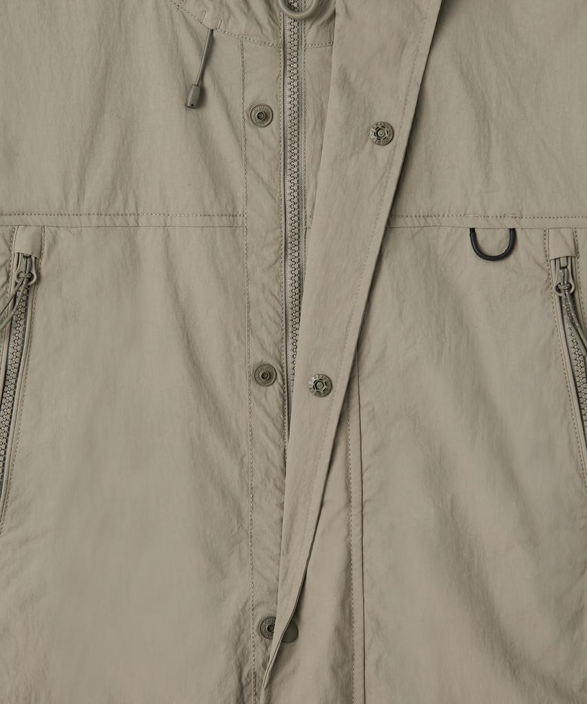 Musinsa Standard [City Leisure] Detachable Sleeve Windbreaker Jacket [Grayish Beige]