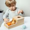 Montessori Wooden Toys: Early Education Development Box with Round Ball Drawer for Children