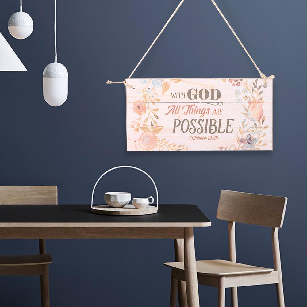 2Pcs Innovative Wooden Gift Hanging Plaque Board Pendant for Shop Festive Decoration