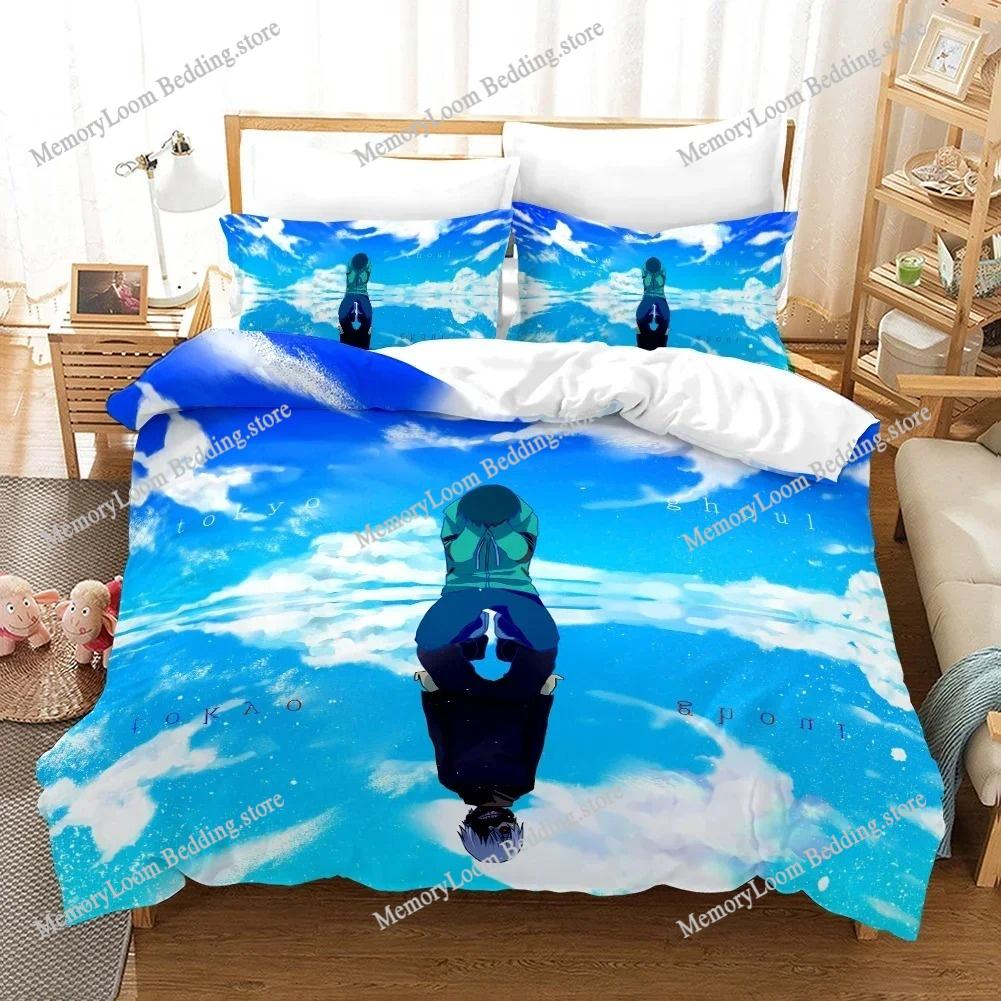 Tokyo Ghoul Modern Bedding Set Single-Twin-Full-Queen-King Size Adult Kid Bedroom Breathable Duvet Cover 3D Print Vibrant Anime