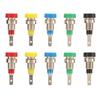 Banana Socket 2mm Brass Safe 5 Colors Panel Mount Binding Post for Electronics Ships RVs