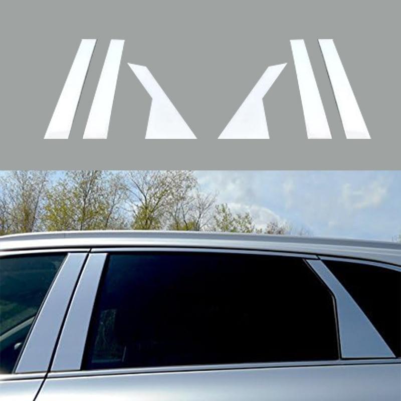 6pcs/set Car Door Window Pillar Posts Trim Cover Sticker Chrome for KIA Optima/KIA K5 2016 2017 2018 2019