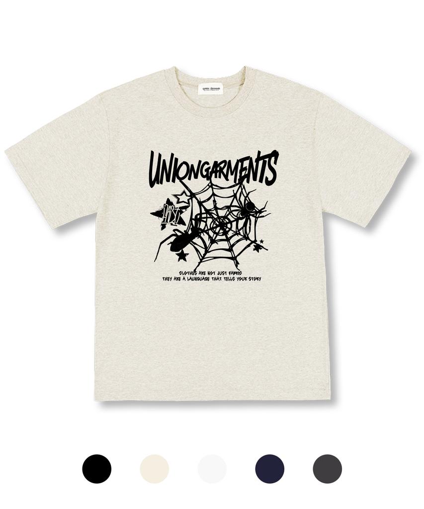 UNION GARMENTS Spyder Oversized Short Sleeve T-Shirt 5 Colors