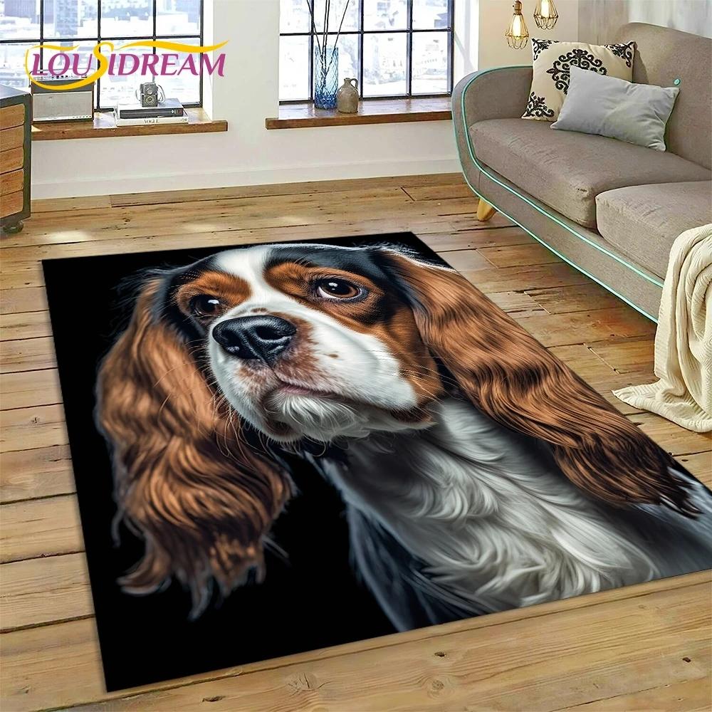 3D schattige hond Samoye, Chihuahua, Husky, Koki Cartoon tapijt tapijt voor woonkamer slaapkamer woondecoratie, antislip voor bank deurmat cadeau