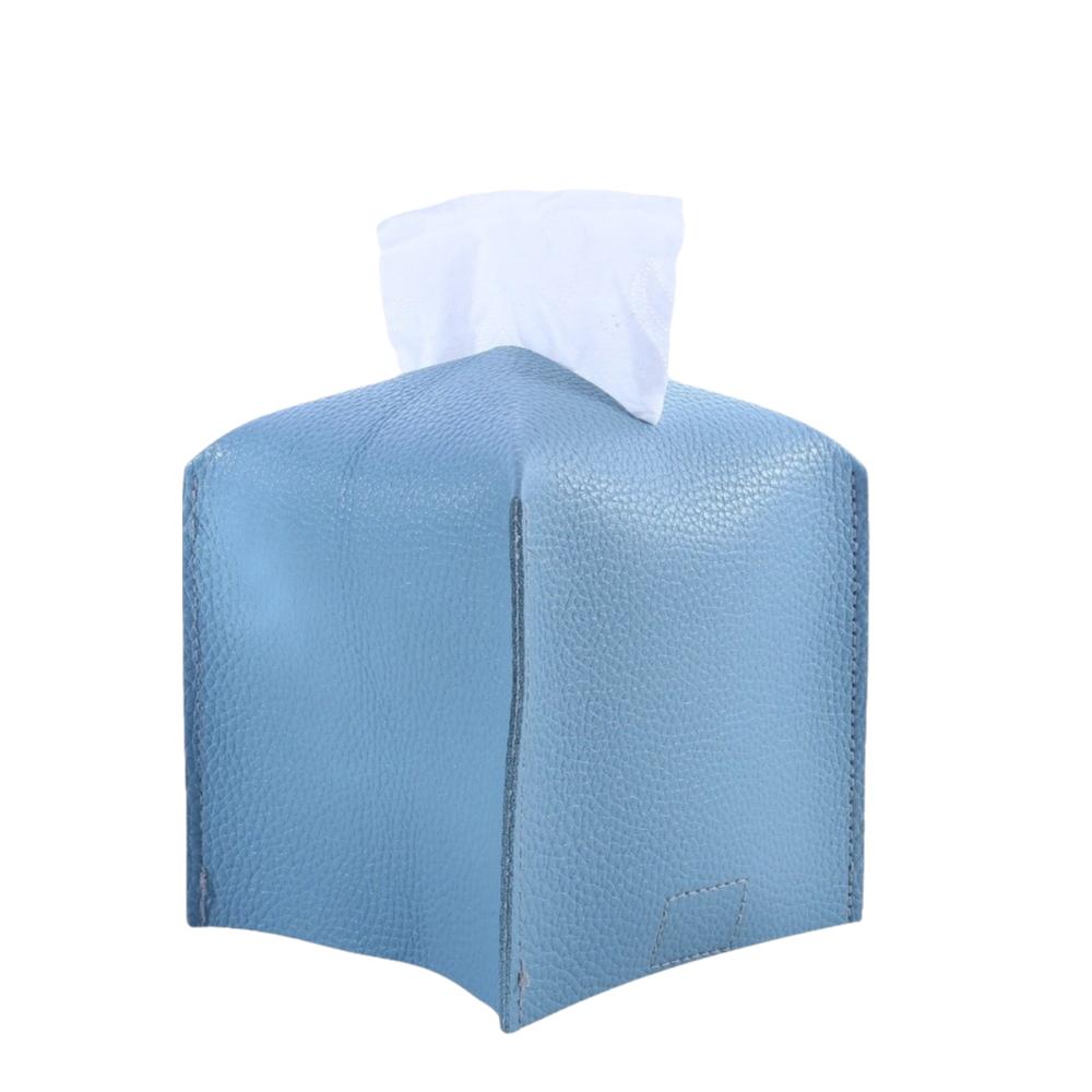 Minimalist Square PU Tissue Box Waterproof Decorative Tissue Container Modern Style Car Tissue Box Kitchen Countertop