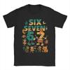 67 Six Seven Italian Brainrot Kids Gaming Meme T Shirt for Men 100% Cotton T-Shirts Round Collar Tees Short Sleeve Clothes