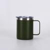 Nouvelle tasse à rouleau isolée de 12 oz en acier inoxydable 304 avec poignée portable, tasse à café, tasse à glace isolée sous vide, articles ménagers