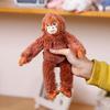 Plush Orangutan Doll Pendant Soft Fluffy Orangutan Keychain Pendant Stuffed Animal Backpack Charm for Keyring Handbag Schoolbag Decoration