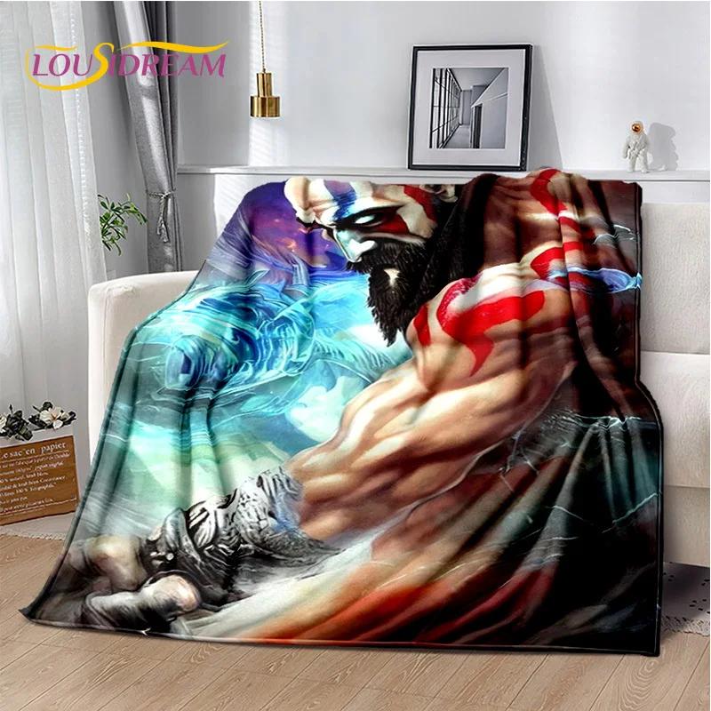 29 Style Kratos God of War Games Cartoon Blanket,Soft Throw Blanket for Home Bedroom Bed Sofa Picnic Travel Office Cover Gifts
