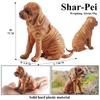 Oenux Dog Animals Model Husky German Shepherd Rottweiler Saint Bernard Action Figure Puppy Figurines PVC Collection Toy Kid Gift