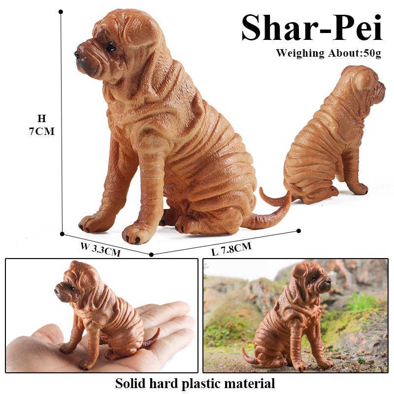 Oenux Dog Animals Model Husky German Shepherd Rottweiler Saint Bernard Action Figure Puppy Figurines PVC Collection Toy Kid Gift