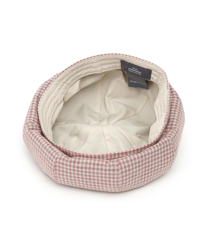 Eondeokeonteulolseutyudio Cotton 8-Panel Adjustable Classic Beret Bread Beret / Mods / Pink