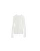 999Hyumeoniti Wool Tencel Blended Layered Long Sleeve T-Shirt (White)