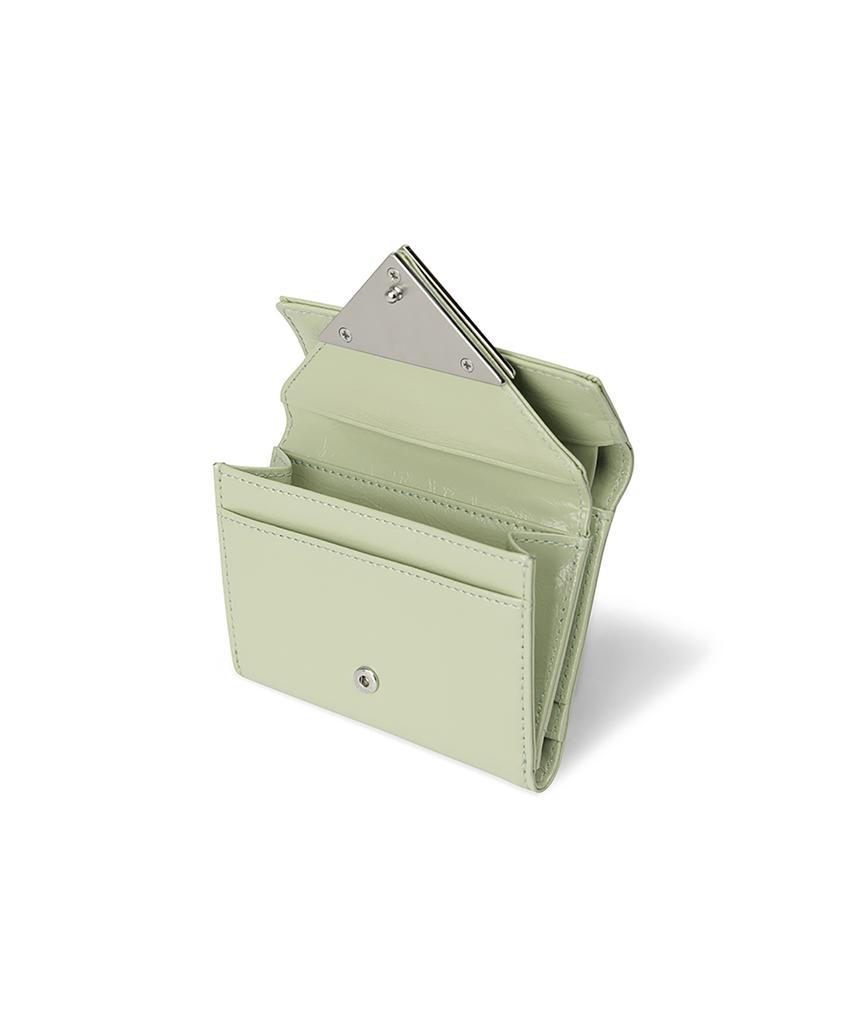Fennec Crinkle Triangle Doco Wallet - Pistachio