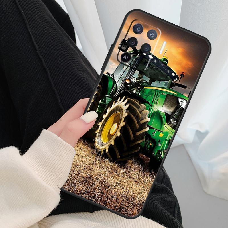 Farm Tractor Case For Oppo A96 A76 A16 A60 A98 A58 A78 A18 A38 A80 A40 A77 A57 A17 A74 A54 A94 A15 A5 Pro