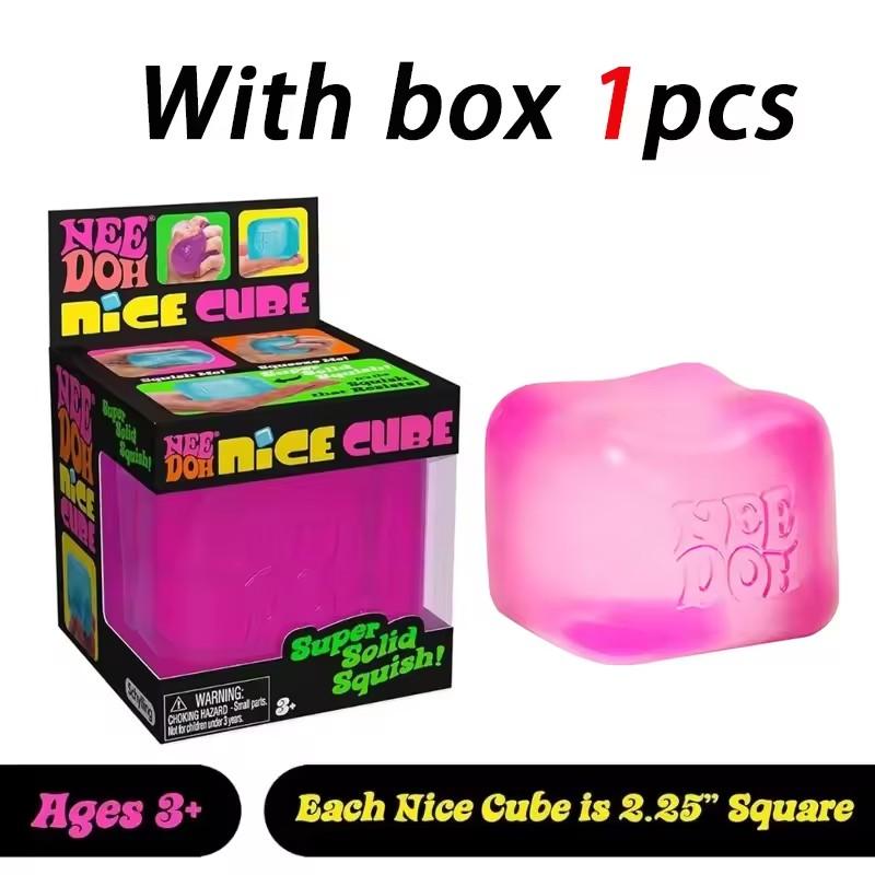 Needoh Newschylling Nice Cube Sensory Toys Anti-Stress Blocks Stress Easing Jigsaw Pressure Relief Souvenir For Kids