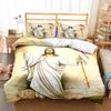 Set lenjerie de pat Iisus Fecioara Maria Set lenjerie de pat pentru dormitor pat simplu Plapumă Copii Adulți Pătură pat Huse de plapumă Dublu King Plapumă Decor casă