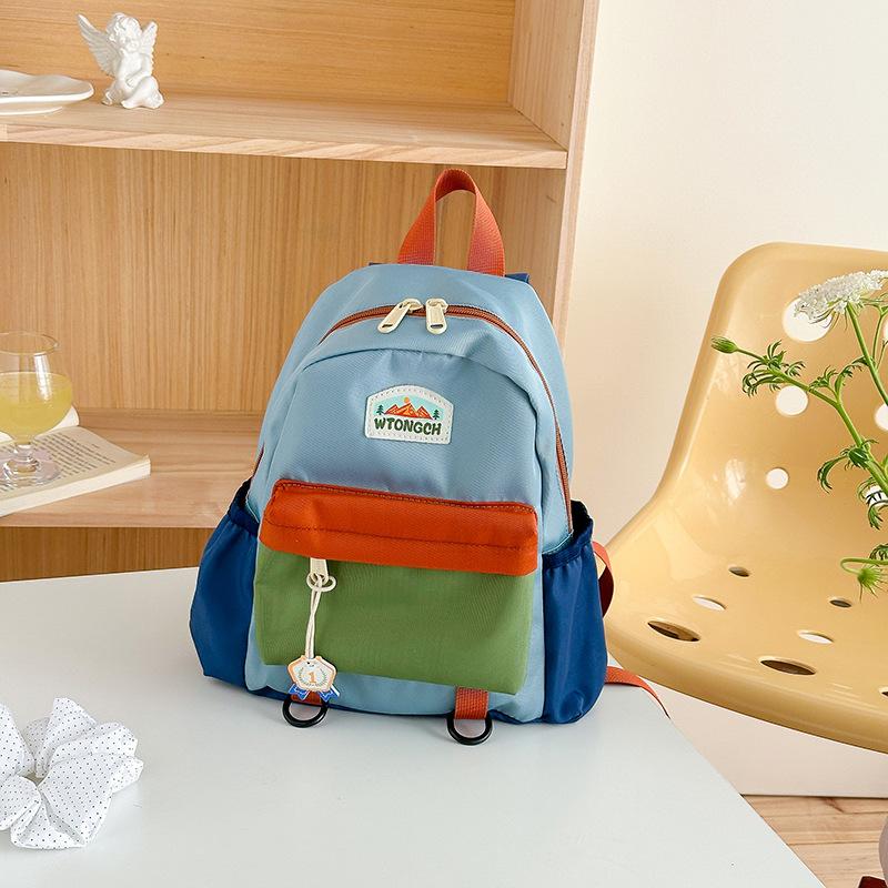 Color Matching Children'S Backpack Cute Kindergarten School Bag Boys And Girls Leisure Lightweight Travel Backpack