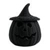 Woven Texture Halloween Pumpkin Statue Vintage Pumpkin Candle Holder  Desk Display