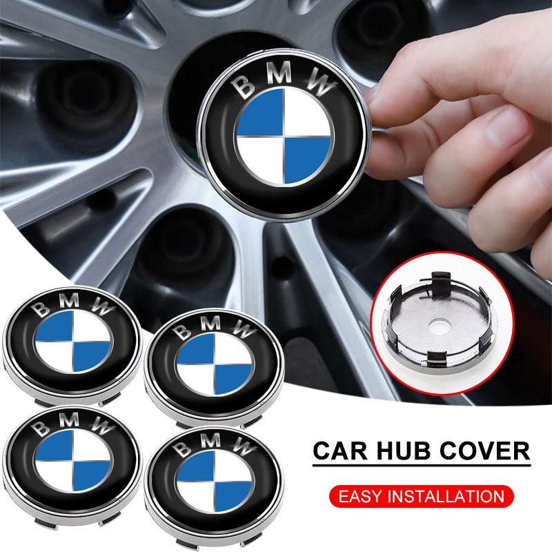 4Pcs 60mm Badge Emblem Car Wheel Center Cap Logo Hub Cover for BMW E36 E46 E90 E60 E39 F30 F10 F20 X5 E70 E53 G30 E91 E92 E93