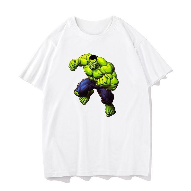 Peripheral Hulk T-shirt Men's and Women's Short Sleeved Loose Half Sleeved Pure Cotton Trendy Round Neck T-shirt