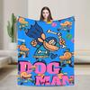 Dog Man Dogman Film Seriealbum Filt Tecknade Djur Flanell Fantastiskt Varm Pläd för Stolsskydd Soffa Textil Dekor