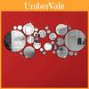Elegant Fashion Silver Acrylic 3d Mirror Effect Wall Stickers For Modern Home Decor