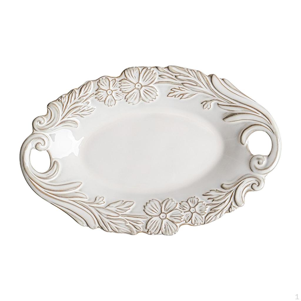 Dinner Plate, Dessert Elegant Tableware, Appetizer Salad Plate for Cafe,