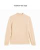 2024 Autumn/Winter Women's High Neck Cashmere Sweater – Saddle Shoulder, Warm Knit Base Layer