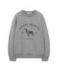 Siyajyu Sitp5230 Archive Houndstooth Print Sweatshirt_Melange Gray