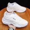 Sneakers Men Autumn New Platform Running Sports Shoes PU Leather White Lace Up Man Vulcanize Shoes Designer Chunky Sneakers