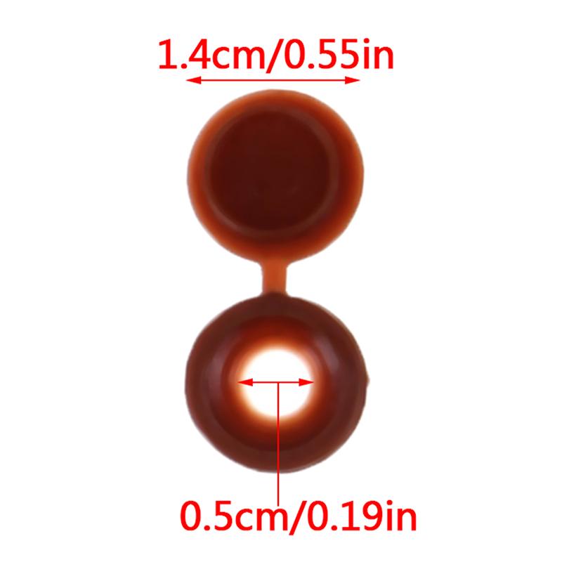 50Pc Hinged Plastic Screw Fold Caps Button For Exterior Snap Buttons Furniture Decorative Cover