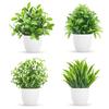 New Fake Potted Flowers False Plants Bonsai Artificial Flower Table Decor Simulated Tree Pot Plants Home Garden Decor