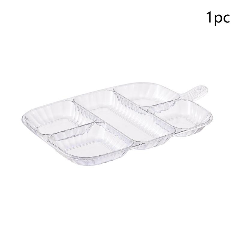 Kitchen Scallion Ginger Garlic Side Dish Compartmentalized Storage Tray 5 Grids Pot Preparation Ingredients Divided Plate