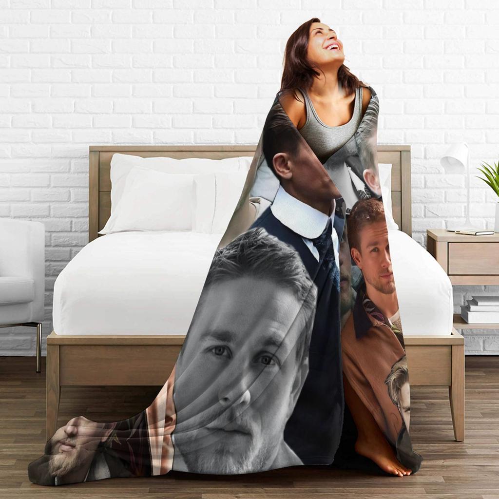 Charlie Hunnam Monster Die Ed Gein Story Decken Qualität Weich Warm Bettwäsche Überwürfe Frühling Stuhl Sofa Bett Lustige Tagesdecke