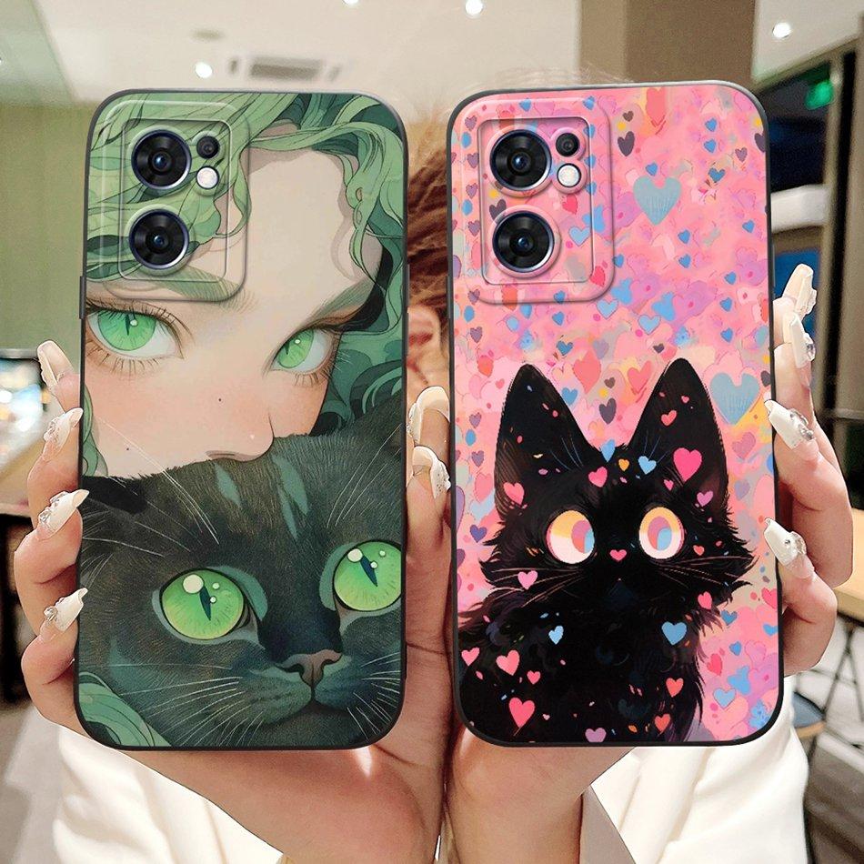 For OPPO Reno7 5G Elegant Sunflower Tulip Printed Phone Case For Oppo Reno 7 5G CPH2371 Soft Silicone Shockproof Cases