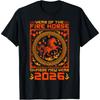 Year Of The Fire Horse Chinese New Year 2026 Decorations TShirt Unisex Unisex Unisex T Shirt Fashion Streetwear ONeck ShortSleeve