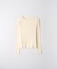 EZIO WOMEN Basic Soft Boat-Neck T-Shirts_Ivory