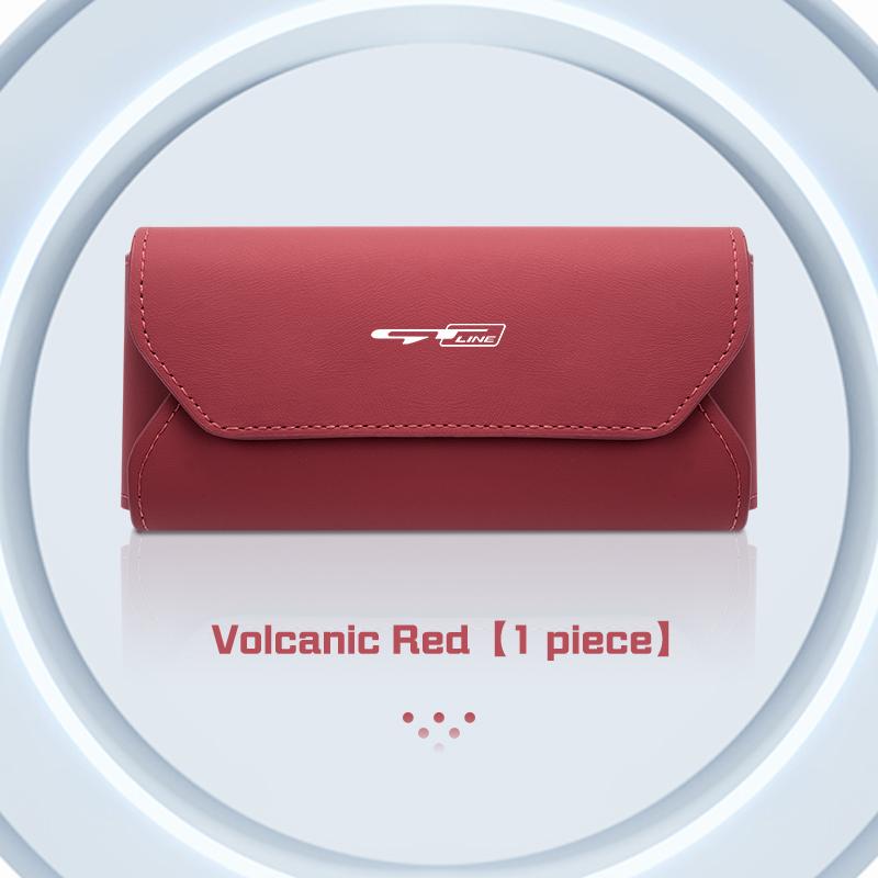 Car Sunglasses Box Accessories For KIA K2 K3 K5 K8 portage Stinger GT line Sorento Ceed CD Cerato Car Visor Glasses Case Storage zpjm80