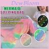 Kinderen Meermin Sterrenlicht Glow In The Dark Fleece Slaapzak Met Cartoon Patroon Voor Wintercomfort