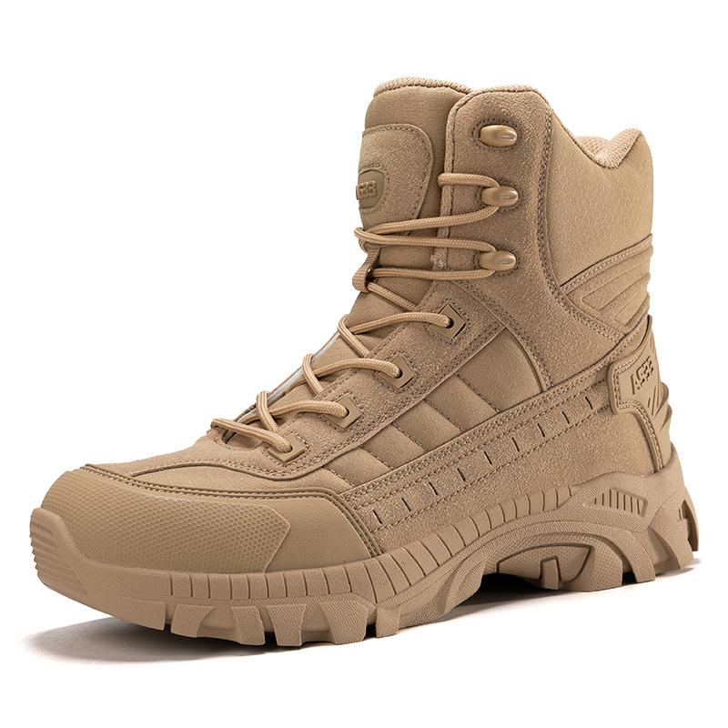 Nieuwe Heren Tactische Laarzen Grote Maten Laars Militair Buiten Ademende Enkel Wandelschoenen Waterdicht Merk Casual Klimschoenen