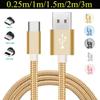 Cablu de încărcare USB împletit din nailon ultra lung, fără încurcături, Cablu USB Micro Usb Iphone de tip C