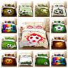 Set Biancheria da Letto Copriletto Copriletto Copripiumini Stampa Calcio Biancheria da Letto Casa Lusso Morbido Federa Piumone Copripiumino