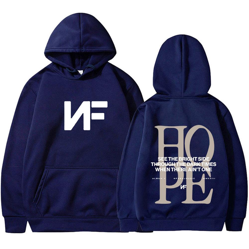 Felpa Rapper Nf Hope Tour Harajuku Manica Lunga Oversize Pullover Uomo Donna Abbigliamento Moda Hip Hop Vintage Felpe con Cappuccio