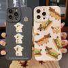 Cartoon Leuke Hond Telefoonhoesje Voor iPhone 16 15 14 13 12 11 Pro Max 7 8 Plus 16E XR X XS SE 2020 Schokbestendig Siliconen Zachte Cover