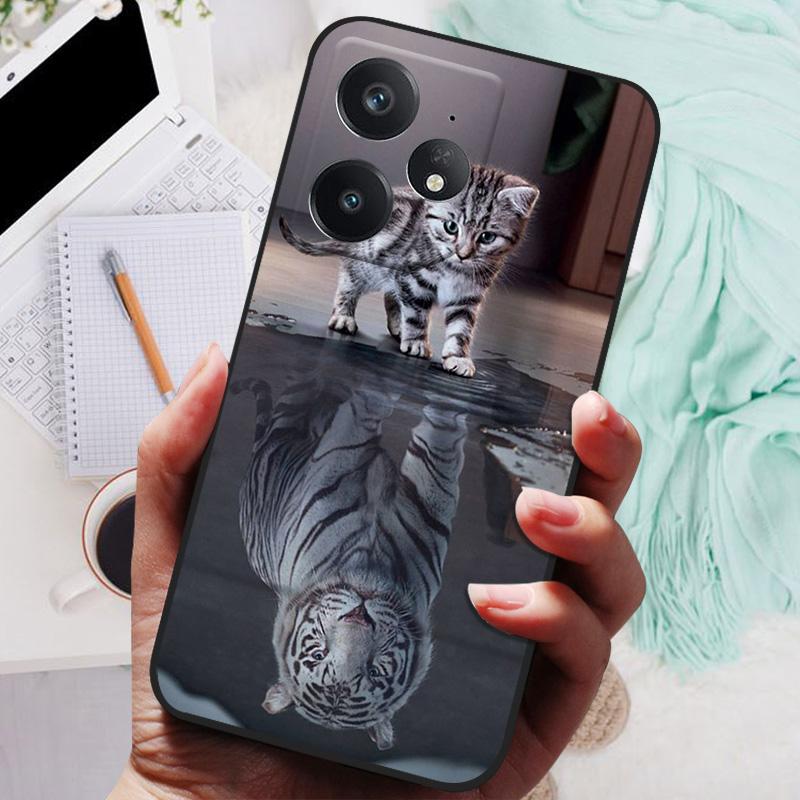 Für Realme Neo7 Hülle Weiche Silikonhülle Schwarzer Bumper TPU Für Realme Neo 7 Hülle Neo7 5G Funda Handyhüllen Matte Rückseite